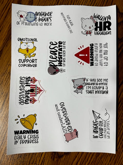 HR Sticker Sheet